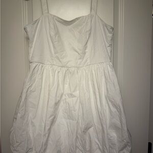 White Women’s Bubble Dress